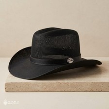 Traditional Western Cowboy Hat Ventilated Gambler Ranch Straw Hat Unisex