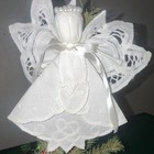 Artificial Pre-Lit Tabletop Christmas Tree w/ Angel Topper, 24”tall x 15”wide — photo 1