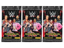 Lot of (3) 2024 Panini WWE Adrenalyn XL Factory Sealed Booster Packs