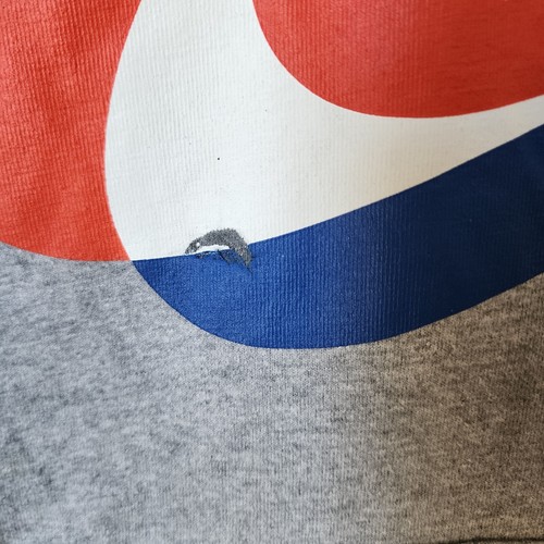 NIKE Gray Long Sleeve Red White & Blue Swoosh Logo Pocket Hoodie Youth Size L - Picture 8 of 15
