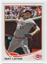 Mat Latos 2013 Topps Baseball Base Common #155 Cincinnati Reds