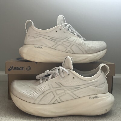 Size ASICS Gel Nimbus 25 White White Australia