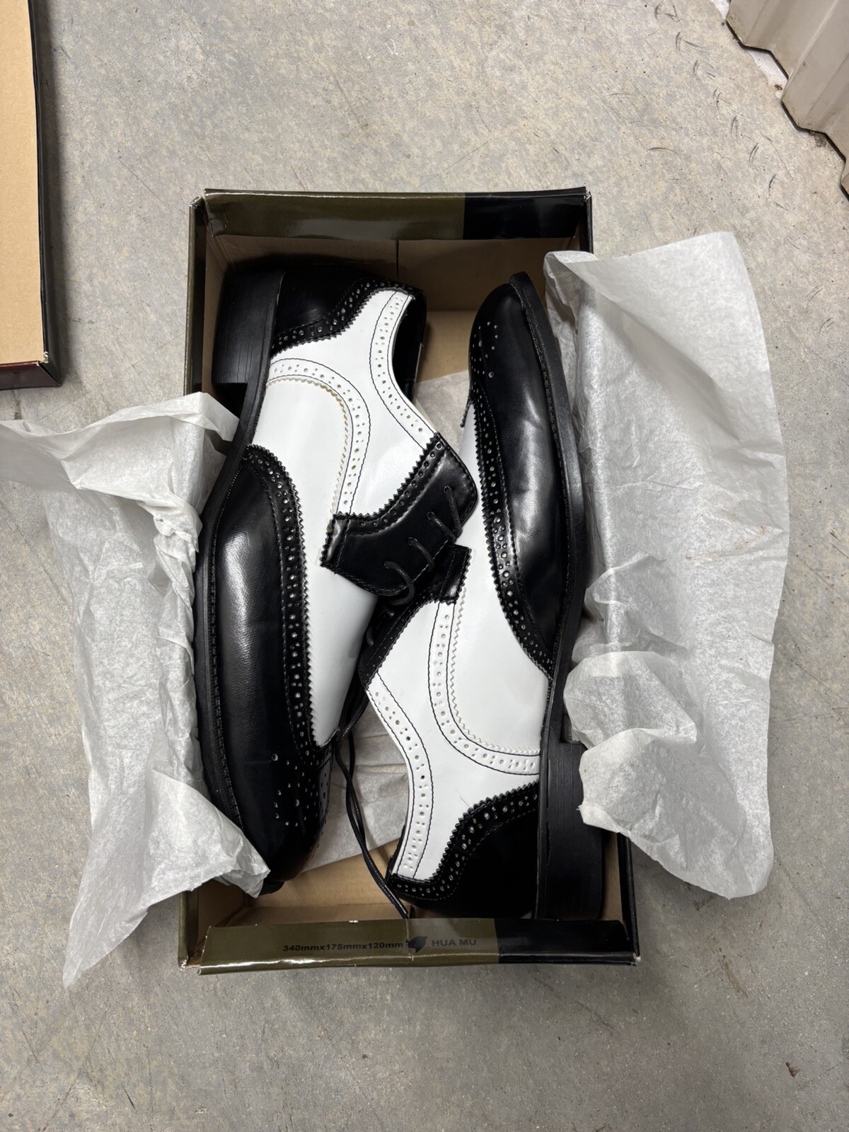 SAOLA Scarpe eleganti Oxford formali stringate Bolano uomo bicolore punta ala