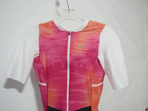 Louis Garneau Women's Aero Tri Suit Medium Cloudy Pink Retail $309.99