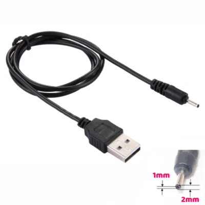 Cable adaptateur USB male vers 2mm x 1mm d'alimentation chargeur charge DC 5V - Photo 1/3