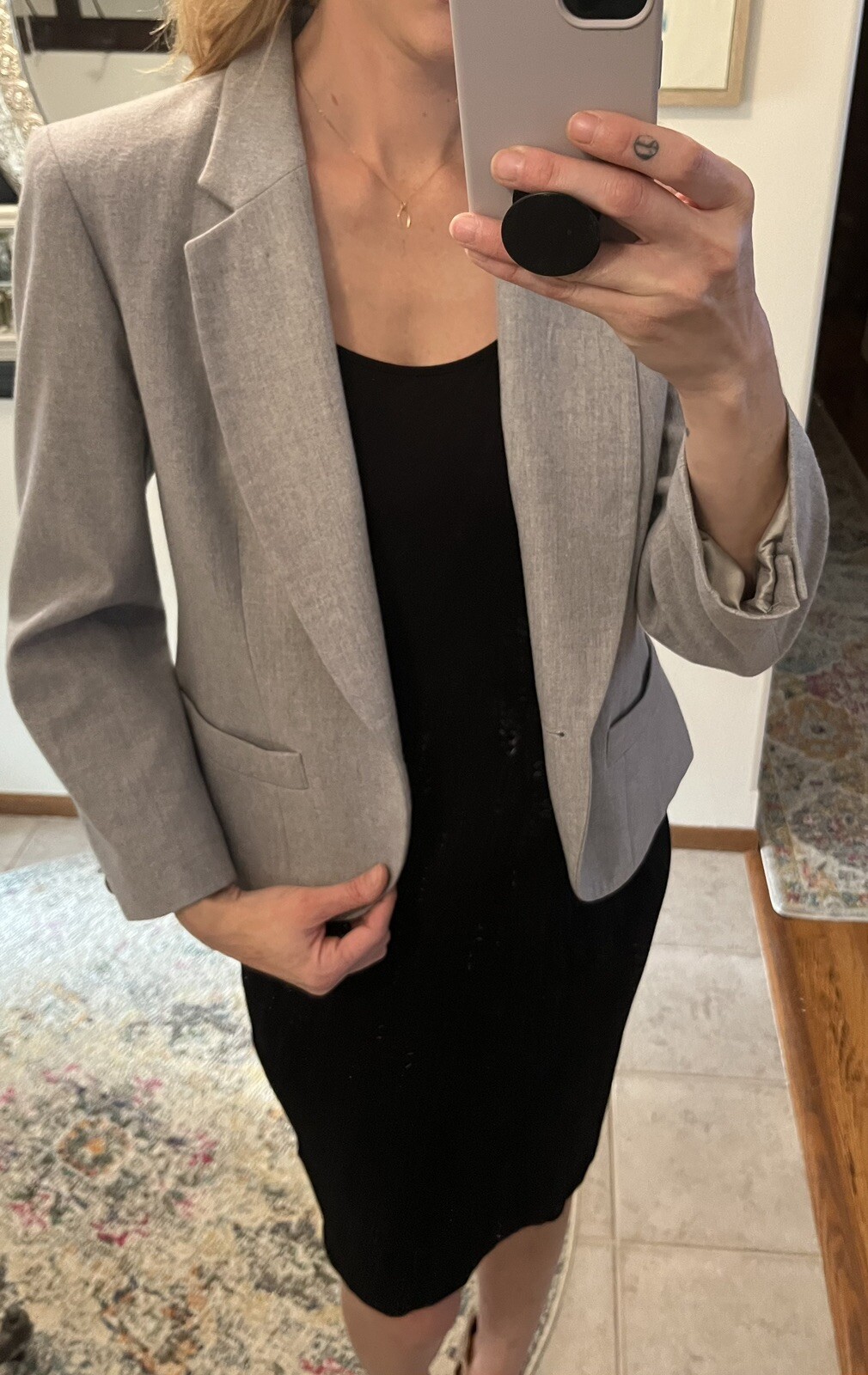 Pendleton Virgin Wool Light Gray Blazer Womens Si… - image 2