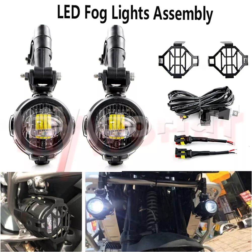 125W U7 Motorcycle Angel Eyes Headlight spotlights LED moto lamp Fog Light  Spot light for cafe racer ktm cg125 BMW bws 125