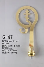 Surprised Price NEW Brass Bishop Crosier - pastoral staff - Height 65 " G-47