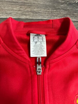 Adidas Manchester United men jacket full zip red small 2016 | eBay