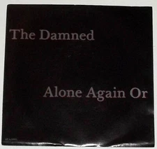 The Damned - Alone Again Or USA 1986 MCA Promotional 7" 45 Single P/S Near Mint