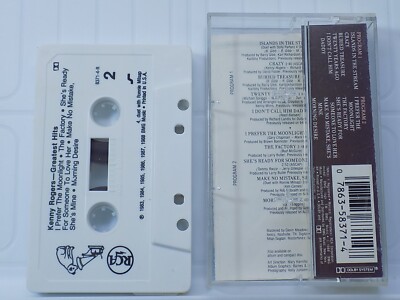 KENNY ROGERS - GREATEST HITS (Cassette, 1988, RCA/BMG) 8371-4-R | eBay