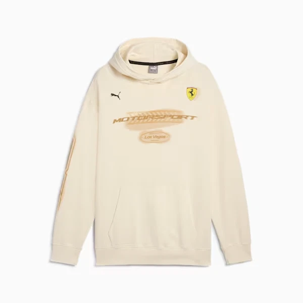 PUMA - Mens Ferrari Race Desert Sun Las Vegas Pullover Hoodie ~ Alpine Snow