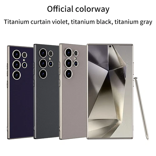 Funda protectora para móvil Samsung S24 Ultra delgada GKK metal textura mate PC - Imagen 7 de 14