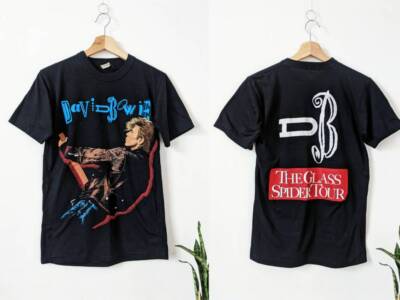 Vintage David Bowie The Glass Spider Tour Merch T-shirt Double