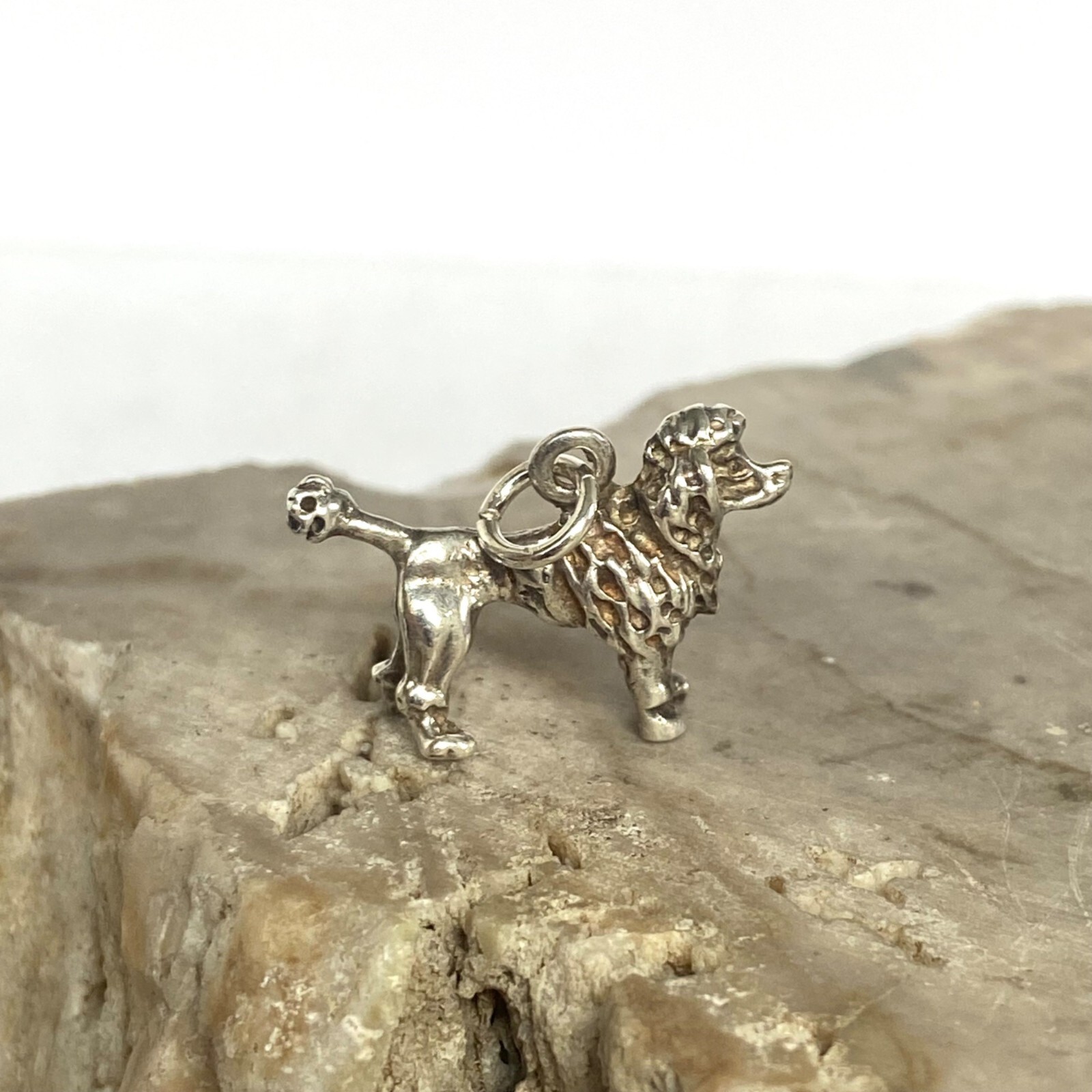 Solid Sterling Silver 925 3 Dimensional Poodle Do… - image 4