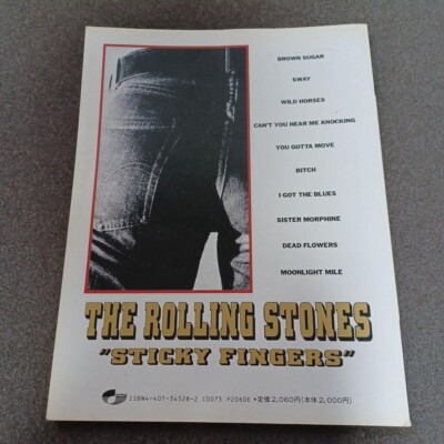 THE ROLLING STONES STICKY FINGERS Band Score Japan Book Mick Keith