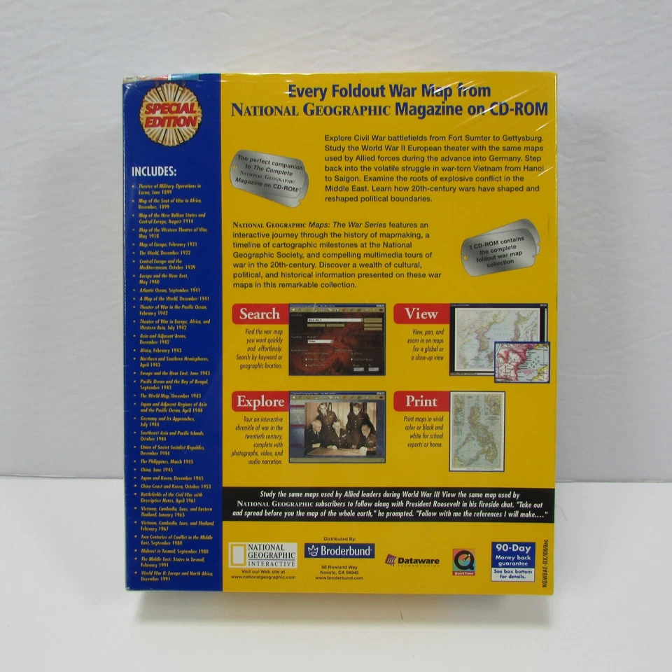 National Geographic Maps The War Series Special Edition PC CD-ROM New Sealed - Image 3 of 3