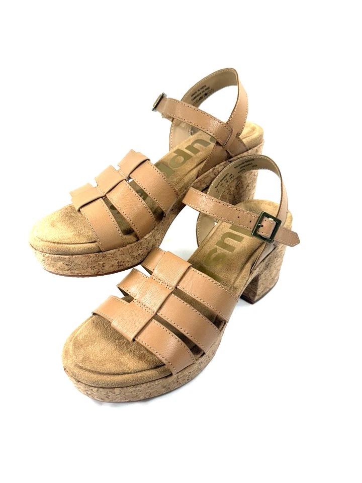 Sandalias de tacón Hush Puppies con plataforma de amapola talla 7 tacón de corcho Foto 3 de 4