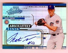 Nate Frese autographed baseball card 2002 Donruss Playoff #AI41 Absolute Ink