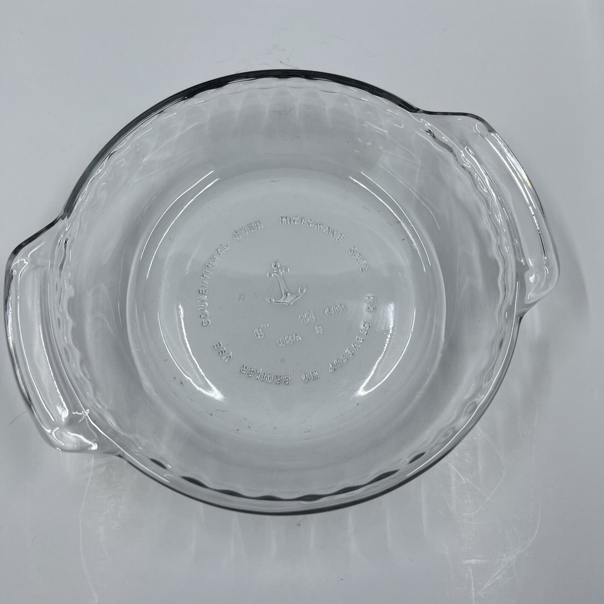 Inch Clear Glass Anchor Hocking Mini Pie Plate Dish Oven Basics USA