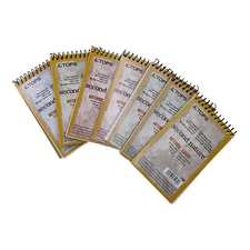 7 Notepads Tops Second Nature 3" x 5" Narrow Rule Notepads 50 Sheets/Pad