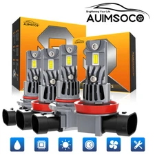 For GMC Acadia 2013 -2019 4PC LED Conversion Kit Bulbs High/Low Beam Fog Light