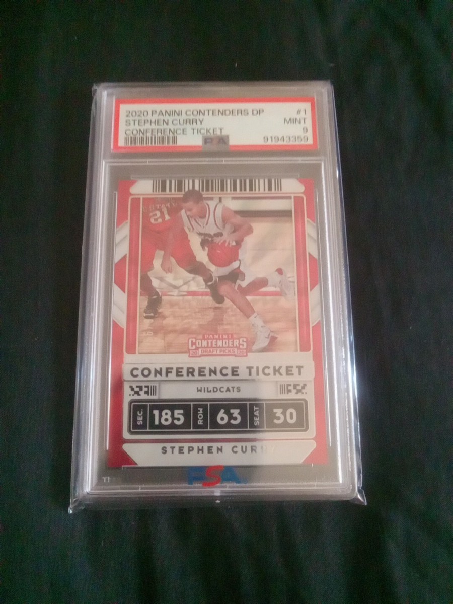 2020 Panini Contenders Stephen Curry Conference Ticket /99 PSA