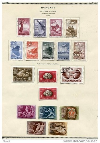 Hungary Accumulation 1936-1966 MH/Used on 13 pages Cv 468 euro - Picture 5 of 12