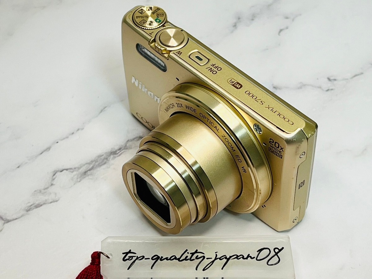 Nikon coolpix S7000 ゴールド 美品 Nikon COOLPIX S7000 Gold 16.0MP 20x Compact Digital Camera Fast