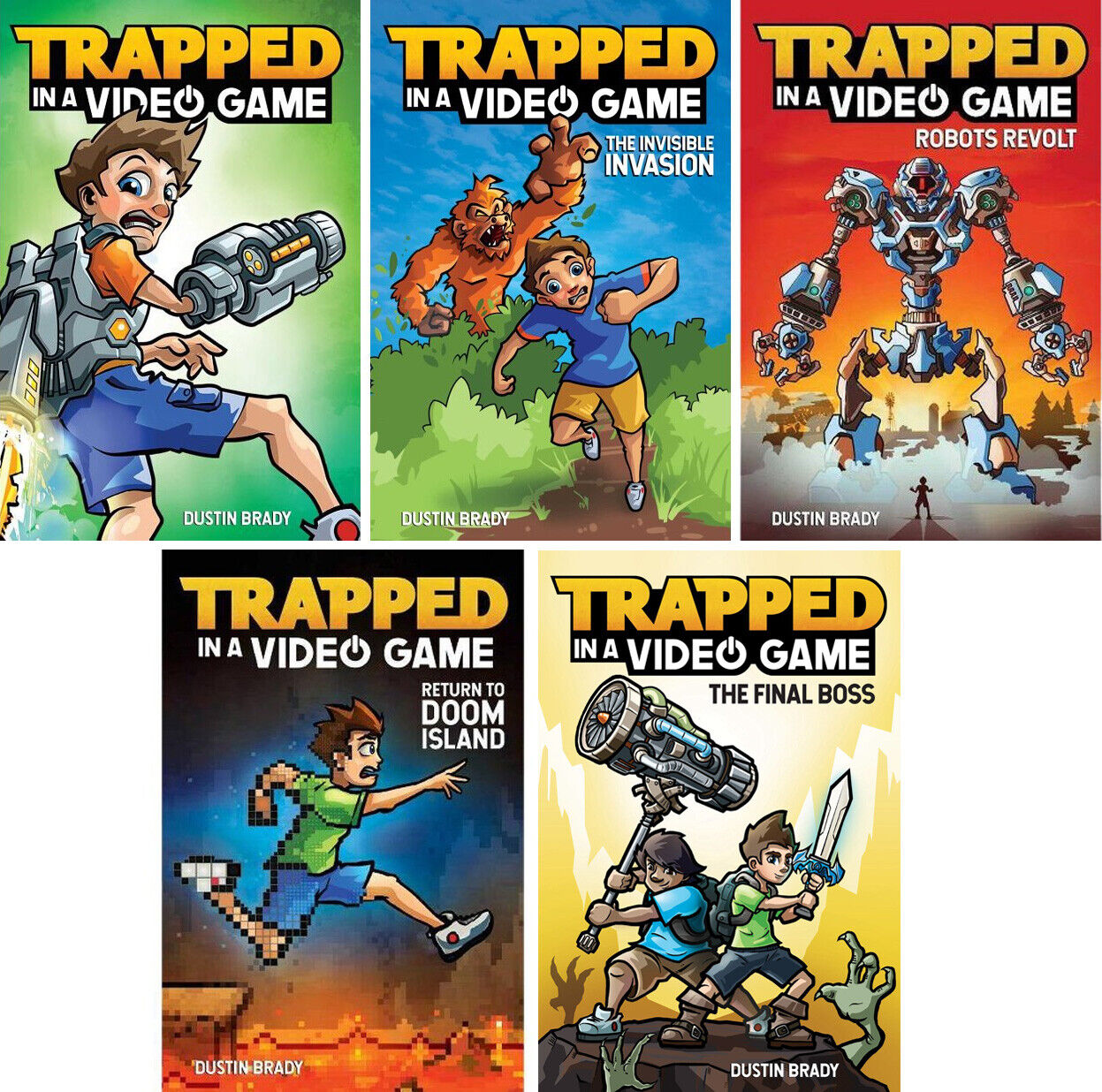 Trapped in a Video Game: Robots Revolt by Brady, Dustin