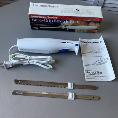 Hamilton Beach (74200) Sure-Grip Electric Knife w/ Stainless Steel Blades