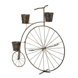 Old Fashioned Bicycle Plant Stand Planter Display Garden Decor 10016041