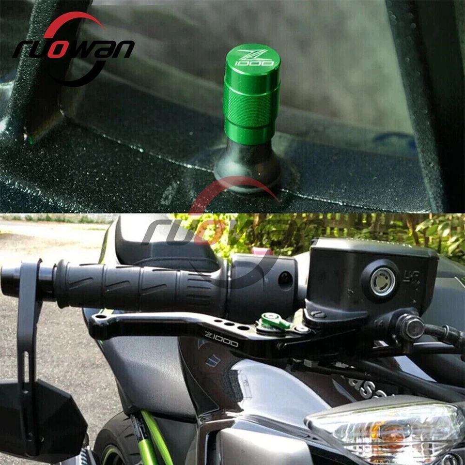 Alavancas de embreagem de freio ajustáveis curtas CNC Ninja 1000 para Kawasaki Z1000 R Z1000SX - Imagem 2 de 4