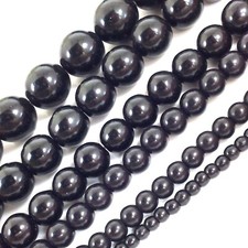 Black Howlite Magnesite Turquoise Round Loose Beads 15" 4 6 8 10 12 14mm strand