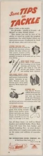 1949 Print Ad Monel Metal Fishing Tackle Bache Brown Airex Reels Hooks New York