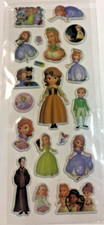  21 Princess Sofia Disney Puffy Sticker Sheet Cute Character Kid Star Reward