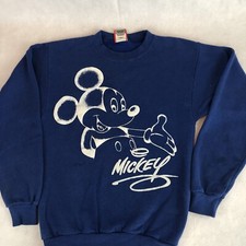 Vintage Mickey Mouse Sweatshirt Size M 80s 90s Disney