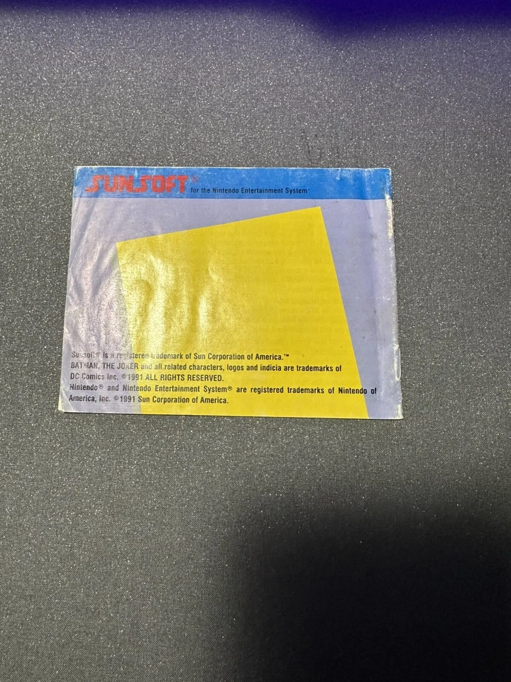 Batman Return Of The Joker Original Nintendo NES Manual Only - Image 2 of 3