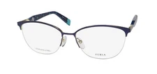 FURLA VFU079 EYEGLASS FRAME/GLASSES HALF-RIMLESS GENUINE EYEWEAR PREMIUM SEGMENT