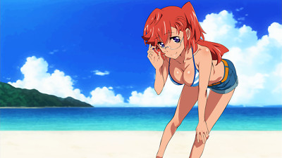 Anime girls ano natsu de matteru redhead gles bikini Playmat Gaming Mat Desk