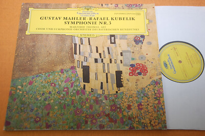 Rafael Kubelik Mahler Symphony No.3 DGG Small Tulip Stereo 2LPs Early 70s NM