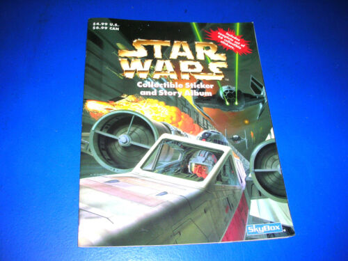 Vintage Star Wars 1996 Sticker and Story Album Book NEW w/ 66 stickers! SkyBox - Afbeelding 1 van 5