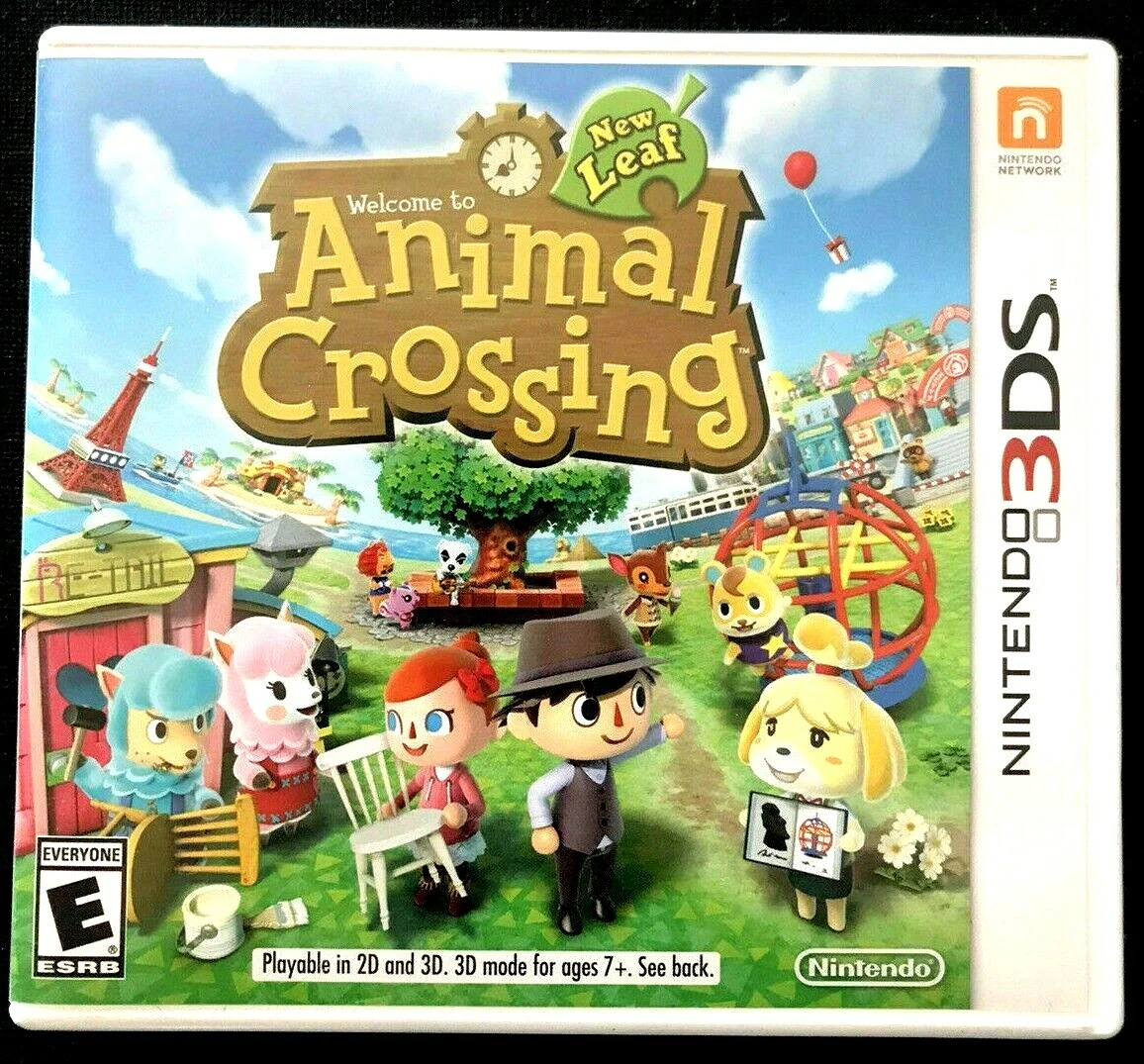 Animal Crossing New Leaf Nintendo 3DS Case Manual Only NO