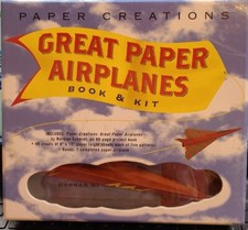 Paper Creations Great Paper Airplanes Book  Kit-NEW-book by Norman Schmidt
