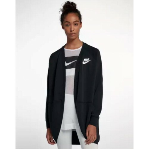 nike sportswear rally relaxed fleece cardigan