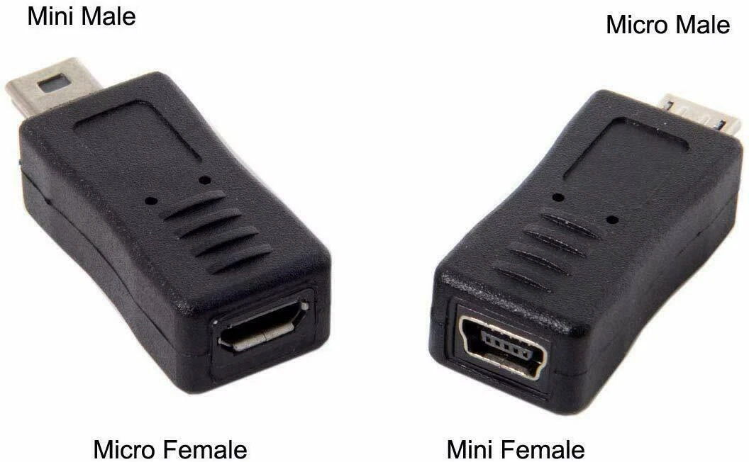 Mini usb male to 2024 micro usb male cable