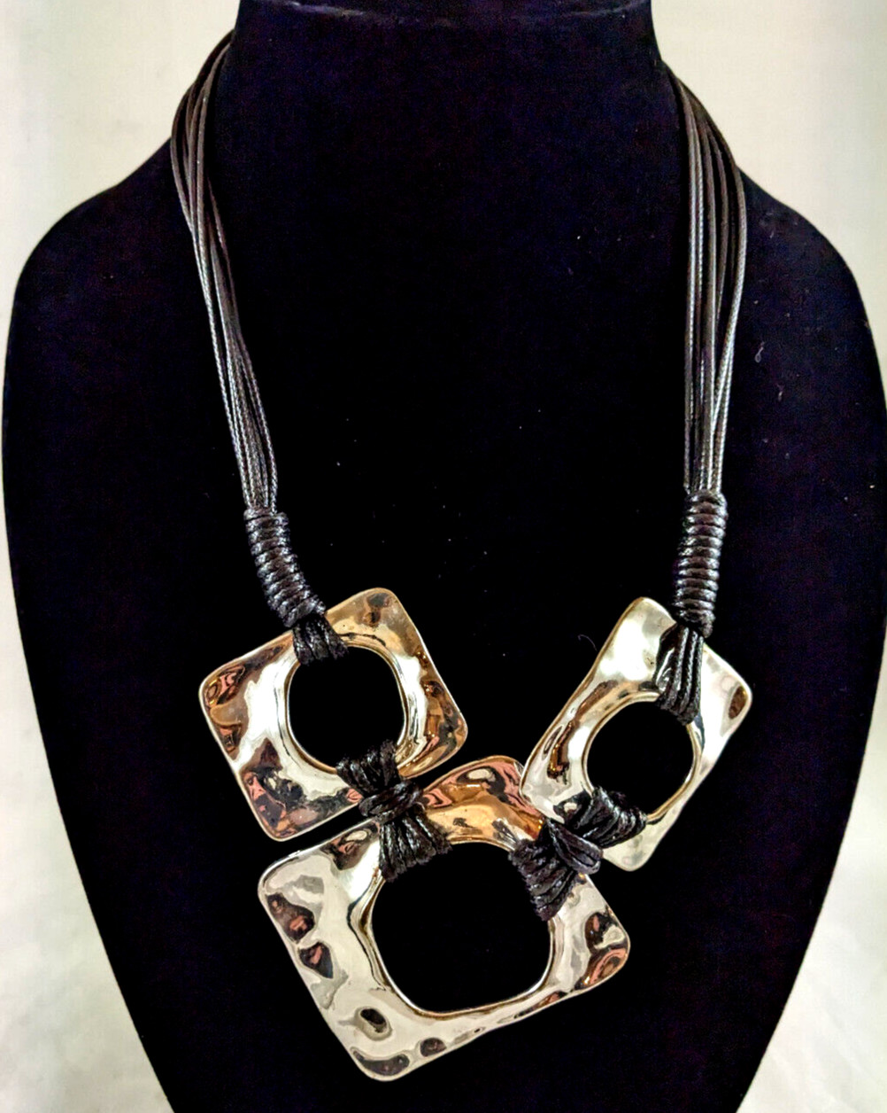 Vintage Multi-Stand Statement Necklace - image 1