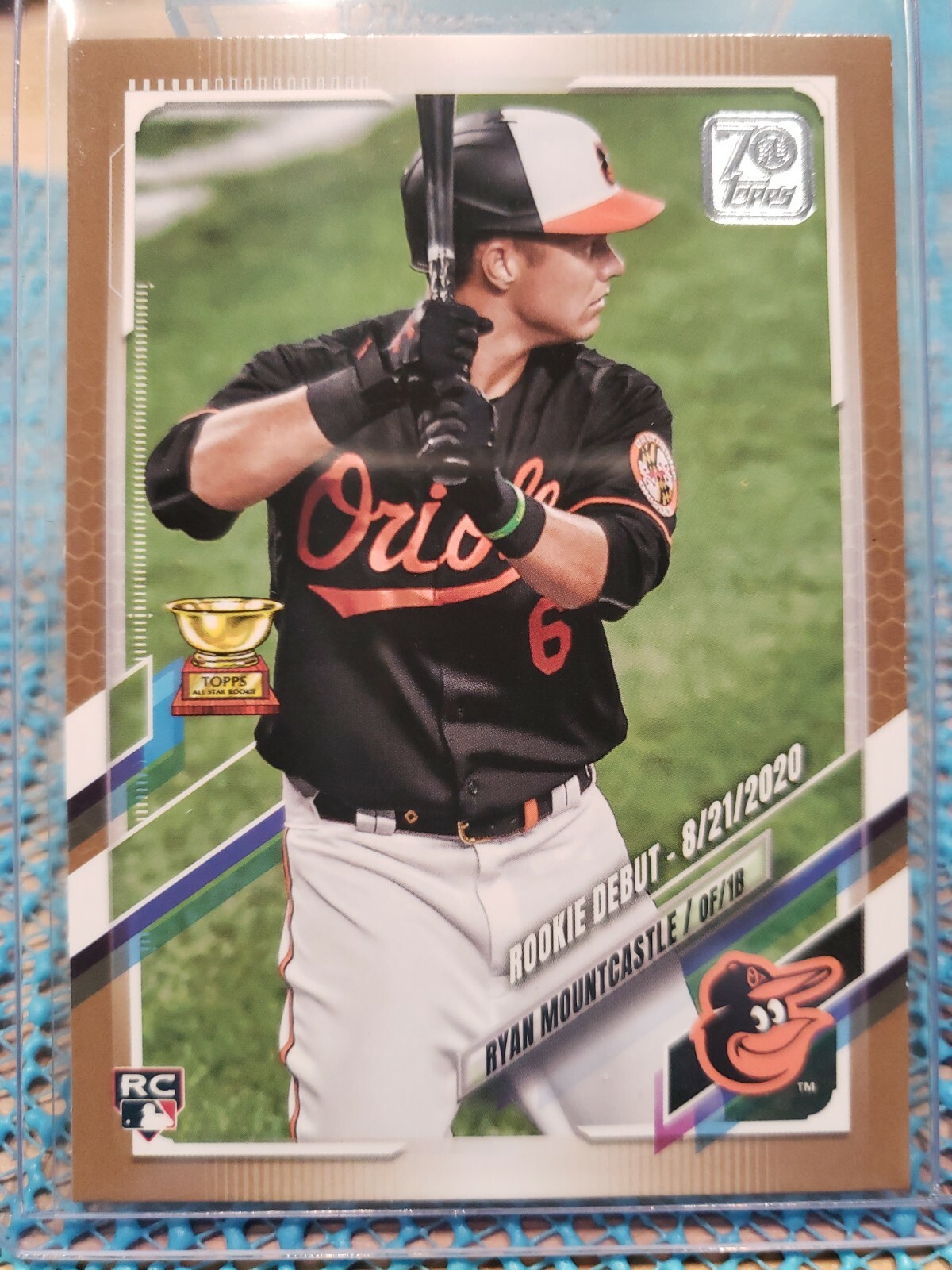 2021 Topps Update Ryan Mountcastle RC Rookie Debut #US265 Gold #/2021 Orioles 