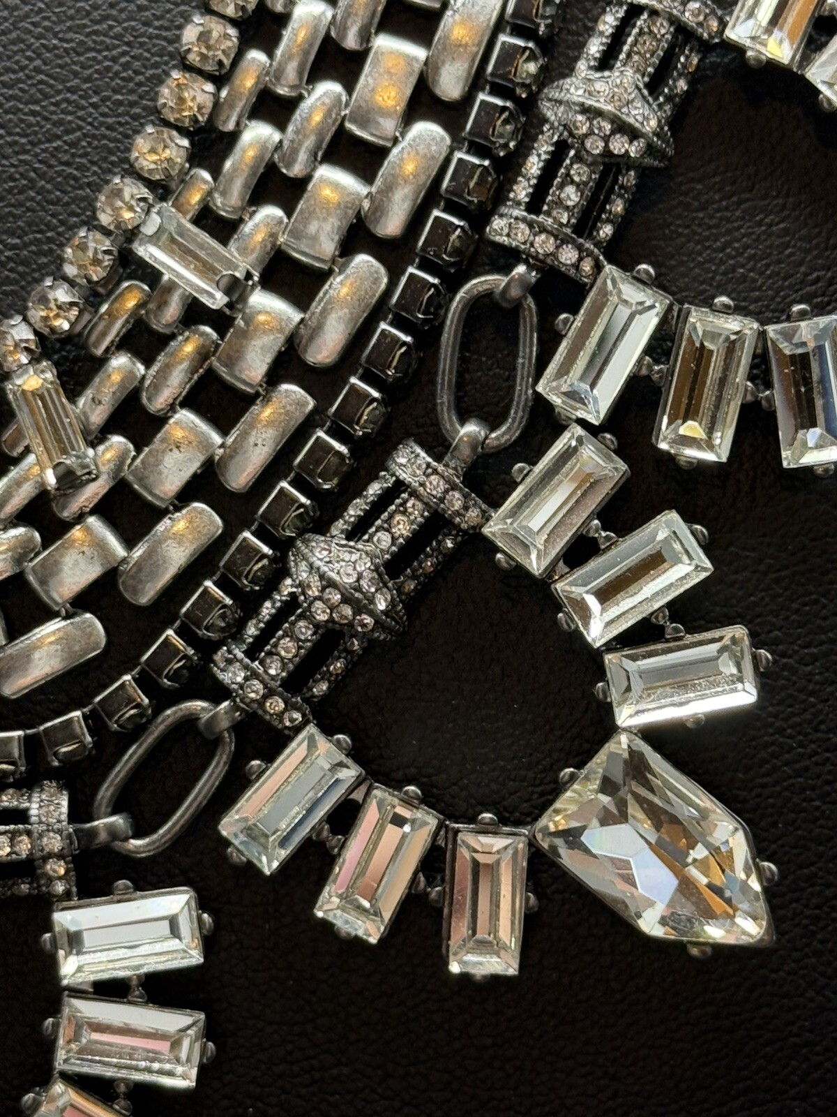 Vintage Ruby Rd Rhinestone Statement Necklace Pro… - image 3