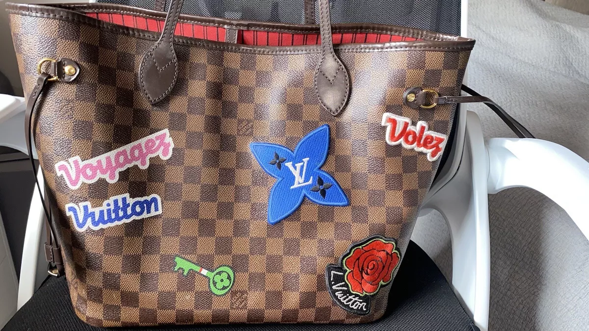 Louis Vuitton bag Neverfull MM 2018 Limited Edition Damier Eves Patches